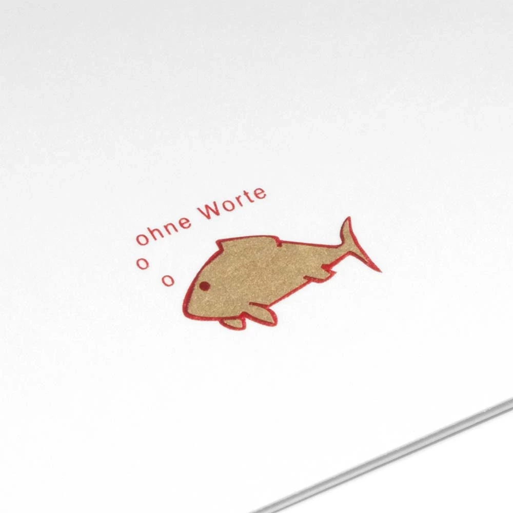 Grußkarte Fisch Ohne Worte