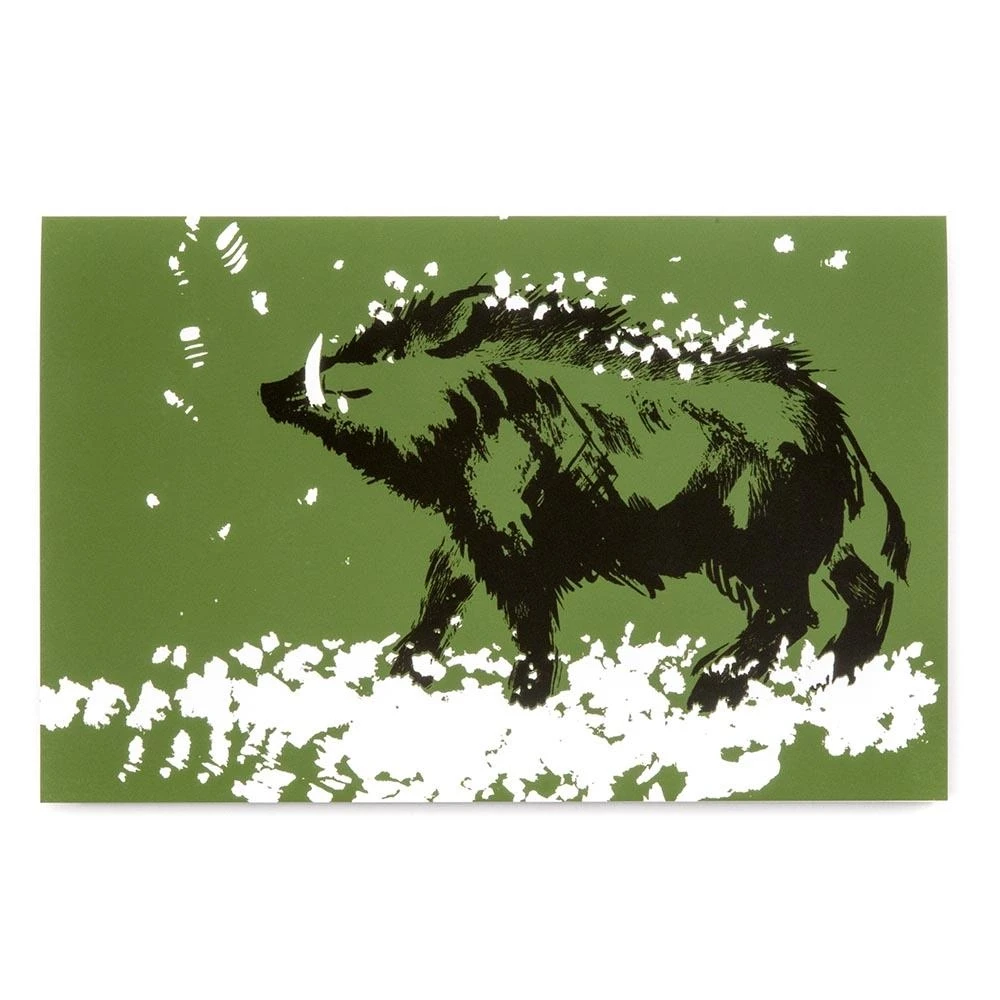 Grußkarte Wildschwein