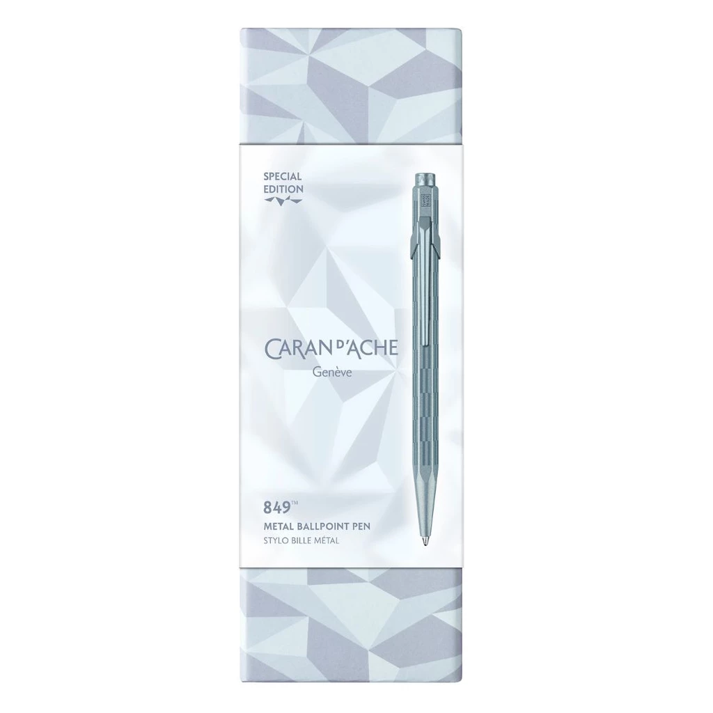 Caran d'Ache 849 Kugelschreiber blau Alpine Frost