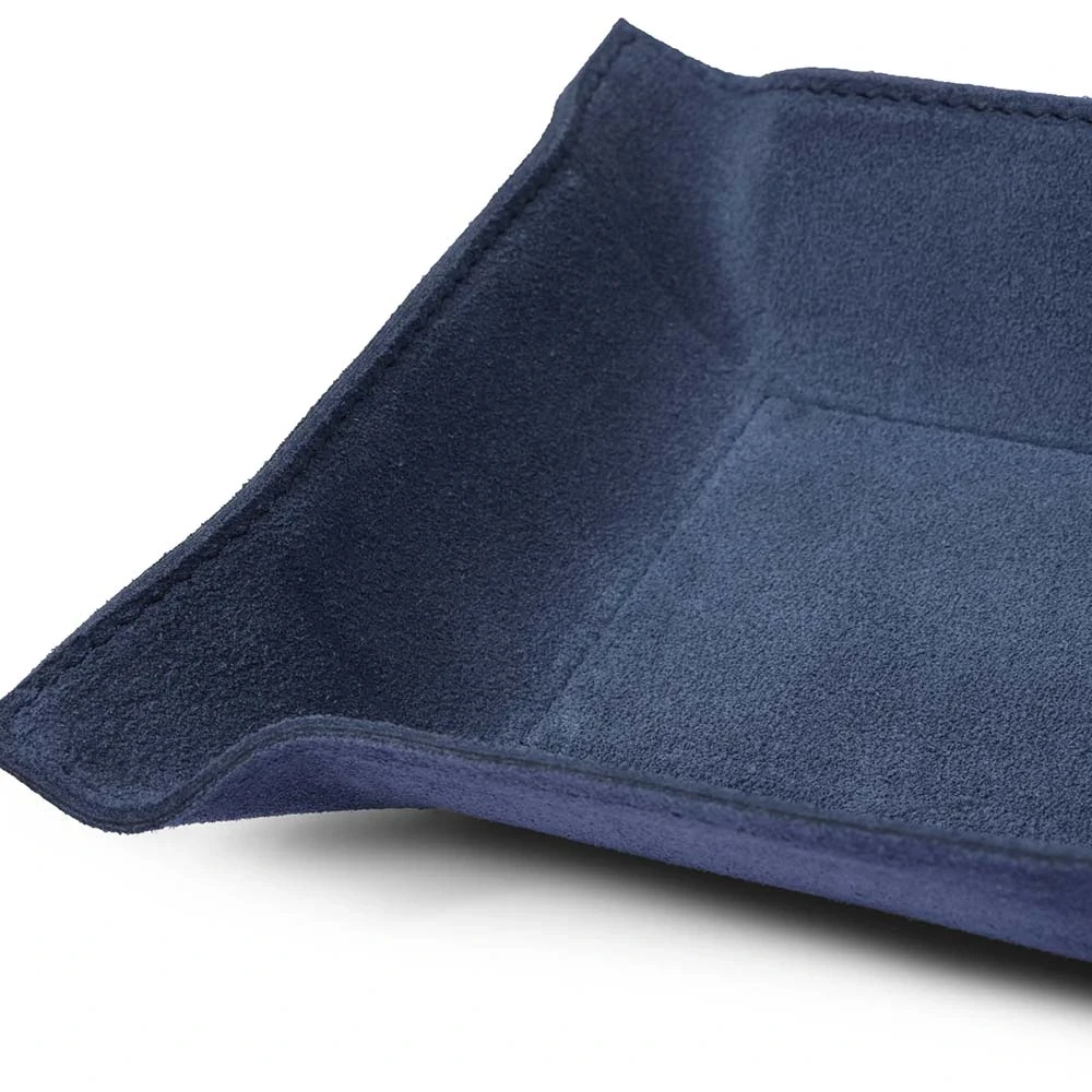 Taschenleerer Rechteckig Wildleder Royalblau