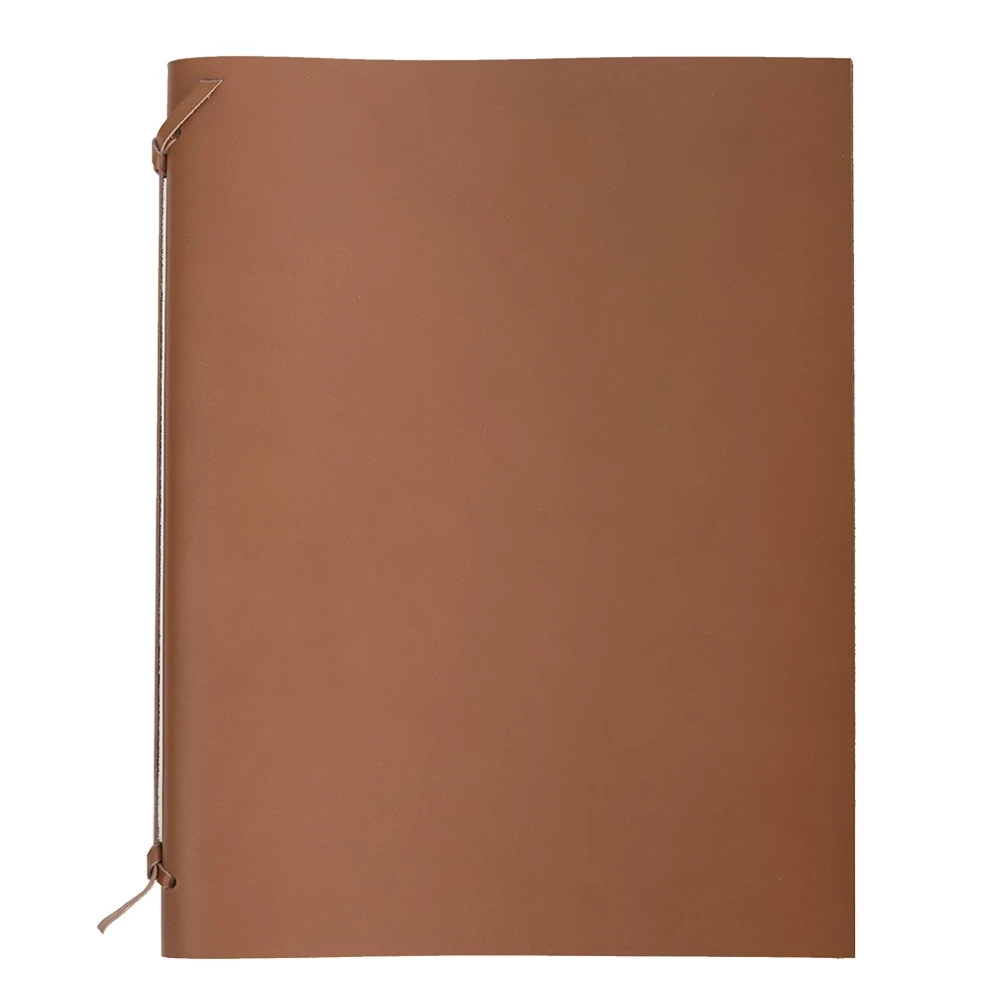 Kleine Präsentationsmappe Sottomano Leder Tan