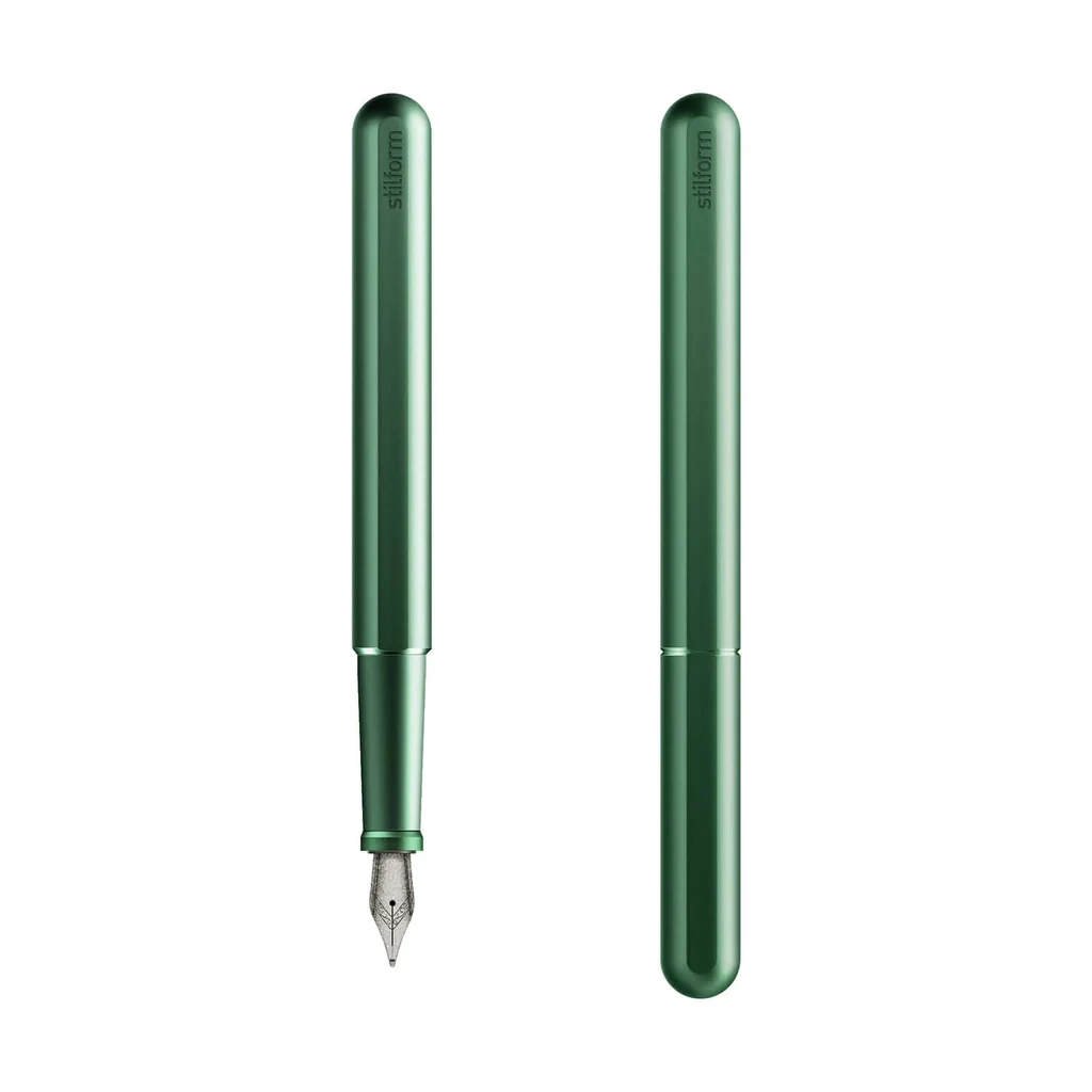stilform INK Aluminium Aurora Green + NIB Titan Matt EF