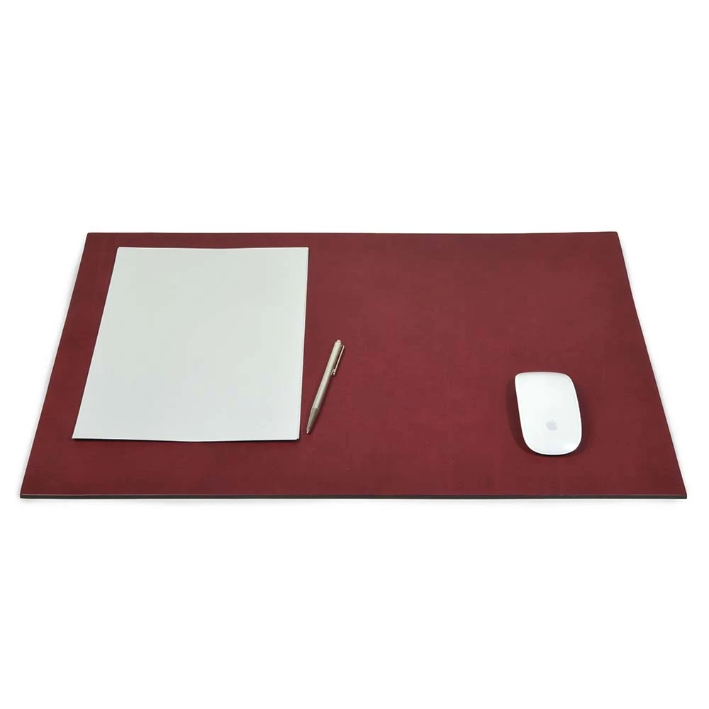 Schreibtischunterlage Leder Bordeaux