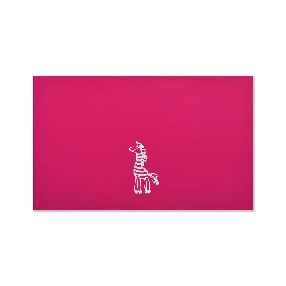Grußkarte Zebra Pure Pink Mini