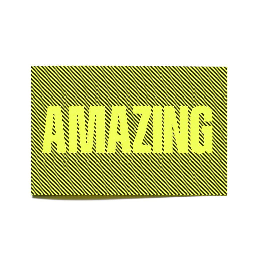 Grußkarte "Amazing" Glow 