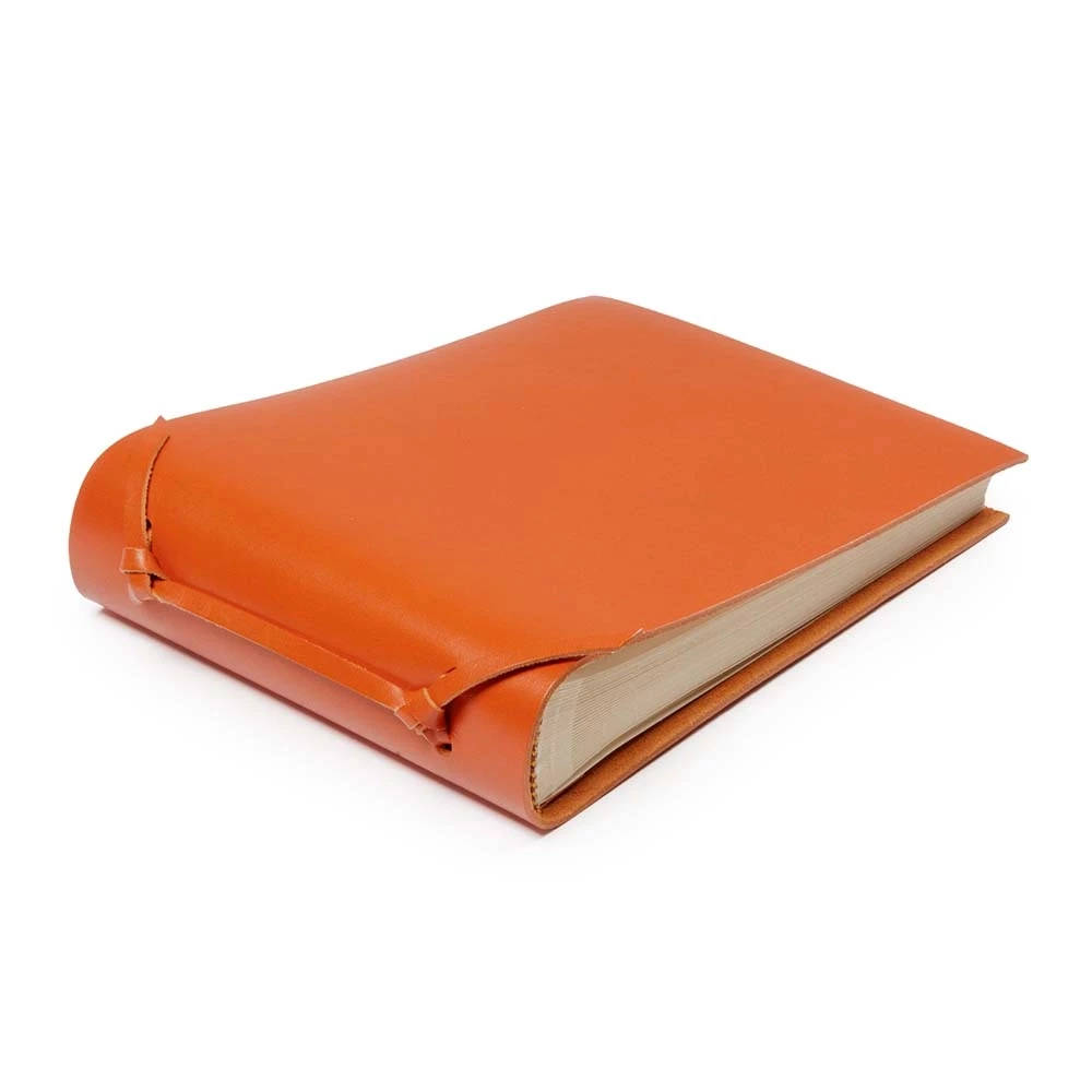 Fotoalbum 30 Blatt Leder Orange