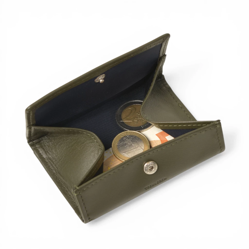 Portemonnaie Leder Rangergrün