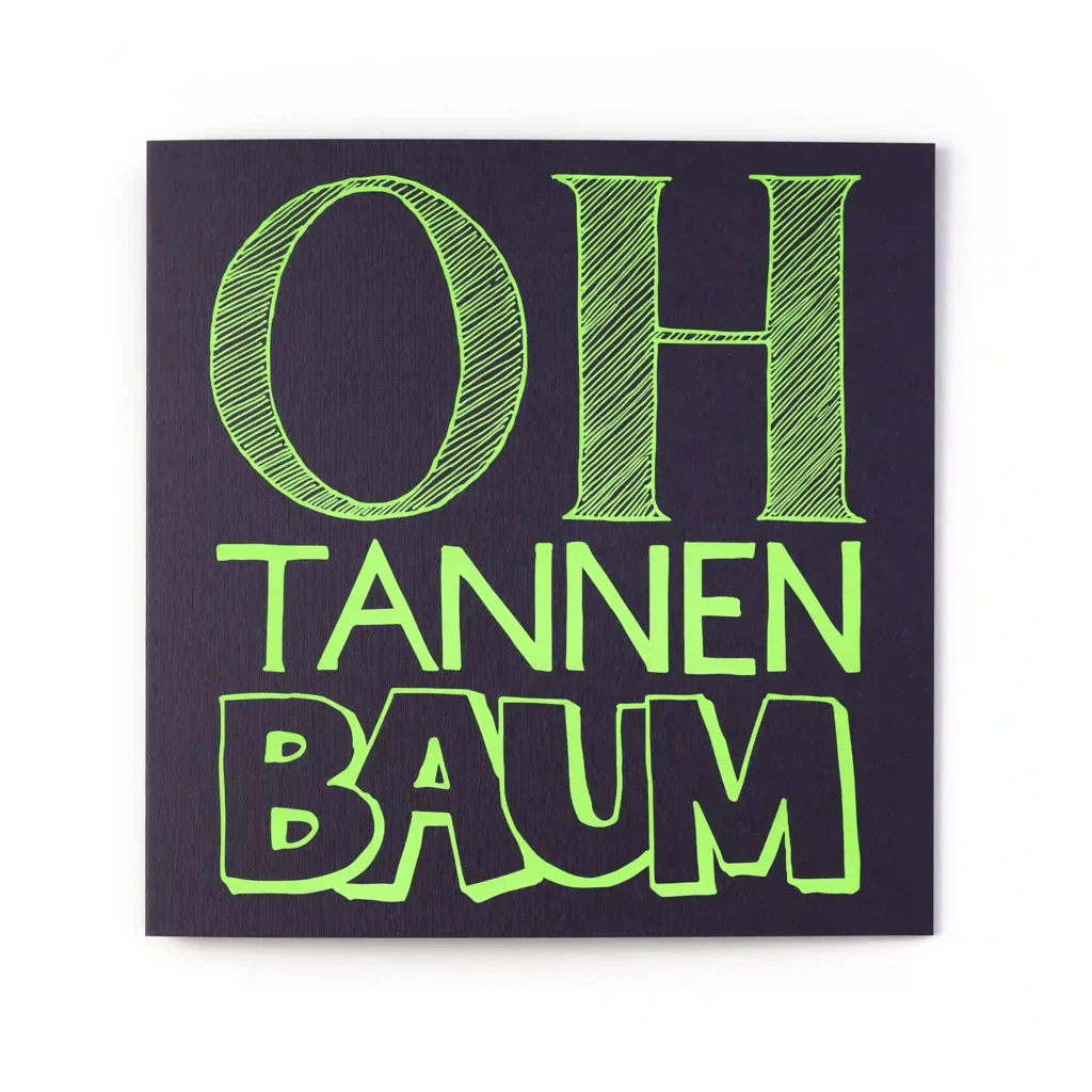 Weihnachtskarte Oh Tannenbaum