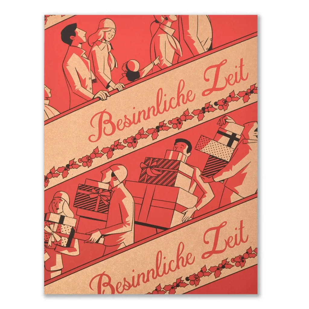 Weihnachtskarte Besinnliche Zeit