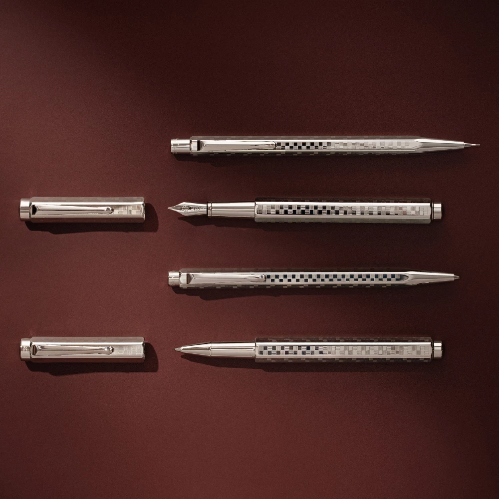 Caran d'Ache - Ecridor Damier - Tintenroller - Platin