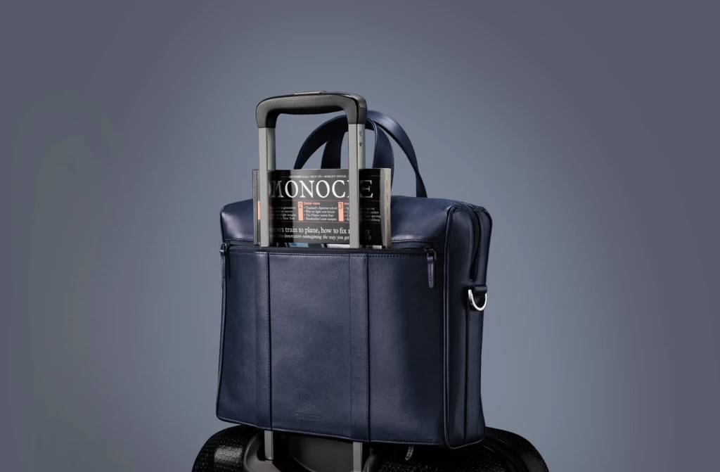 Laptoptasche Midnight Leder Blue