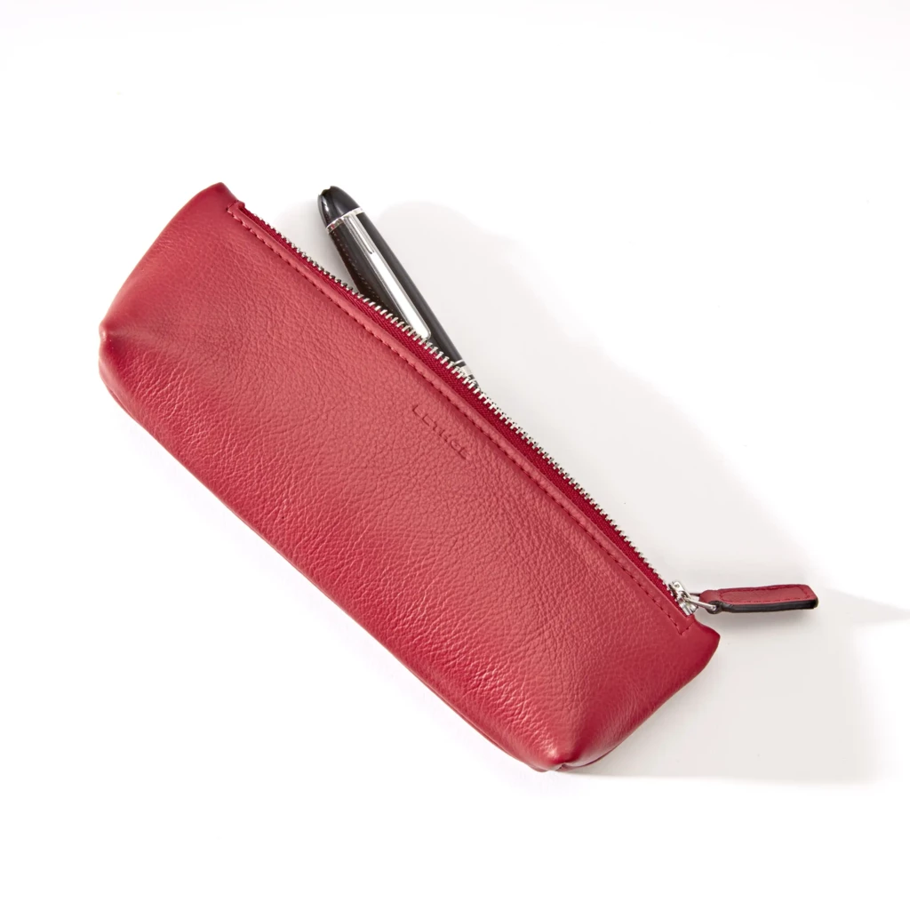 Federmappe Leder Rot
