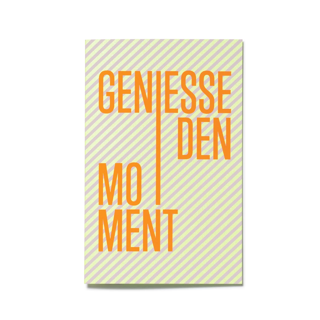Grußkarte "Genieße den Moment" Lines 