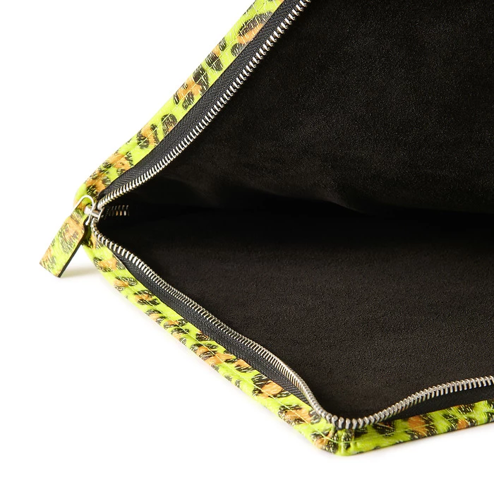 Leder Laptoptasche Neon Leo