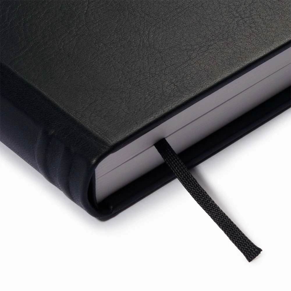 Gästebuch A4 Leder Schwarz