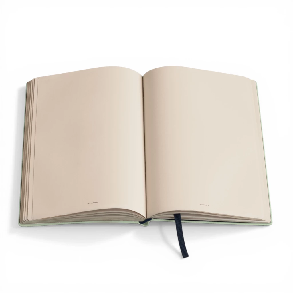 Notizbuch L Blanko Taubenblau