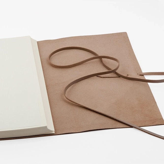 Fotoalbum mit Band 50 Blatt Leder Latte
