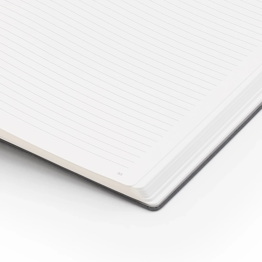 Leinen Notizbuch A4 liniert Granit