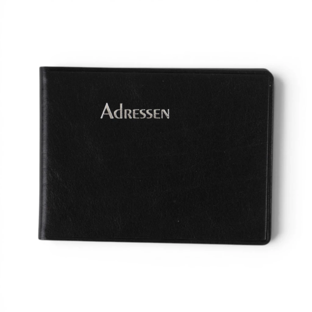 Adressbuch Ausgabe No. 23 Rindvoll Verona Leder onyx-schwarz