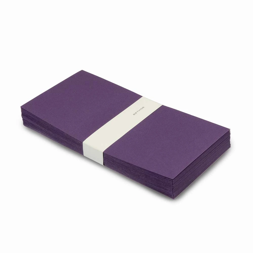 25 Umschläge Perlmutt violett DIN lang