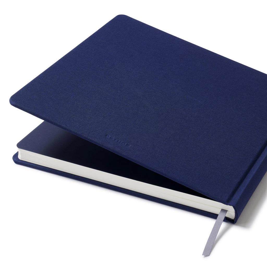 Gästebuch 180 Seiten Navy Leinen