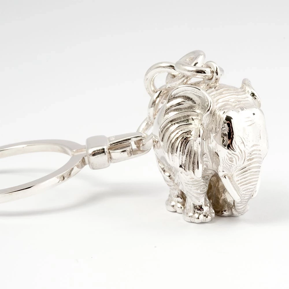 Schlüsselkette Elefant 925 Silber