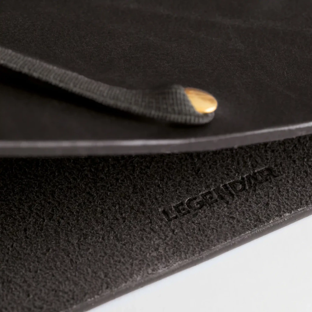 LEGENDÄR Dokumentenmappe A4 "HYDE" Leder Schwarz