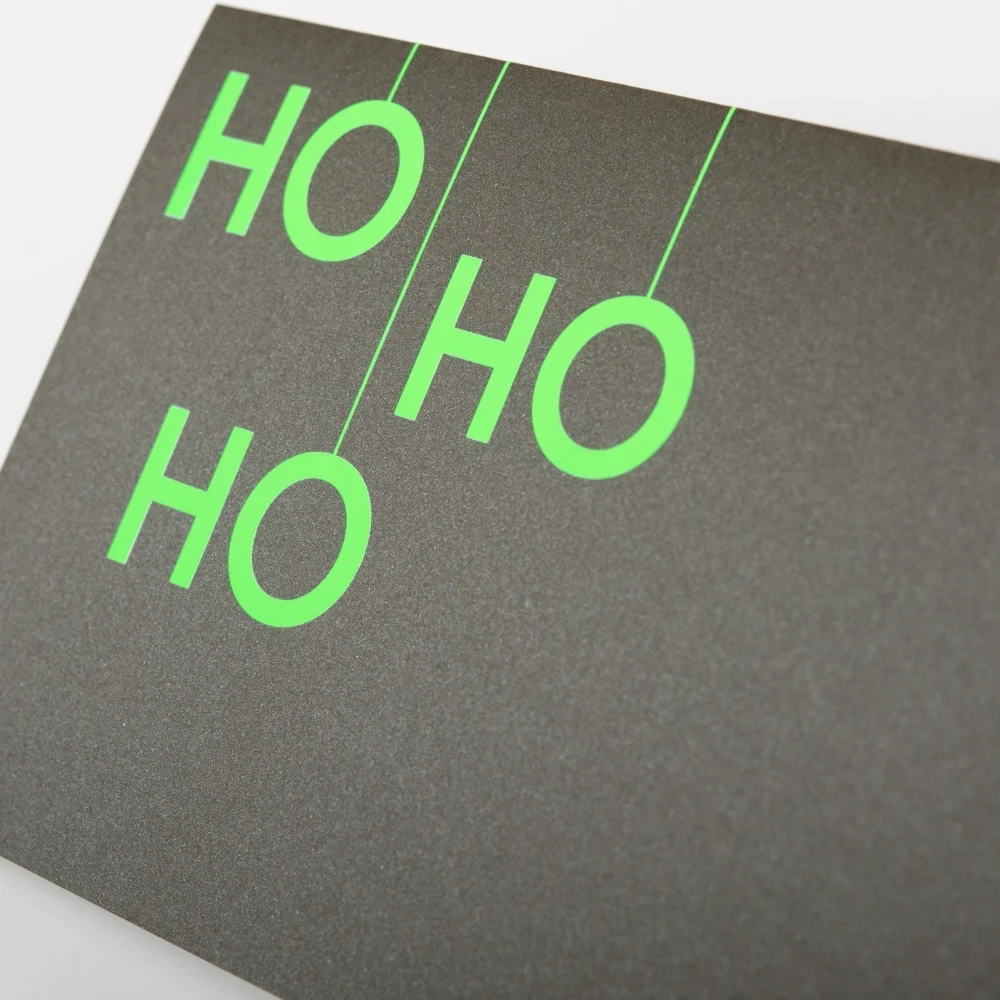 Weihnachtskarte HO HO HO