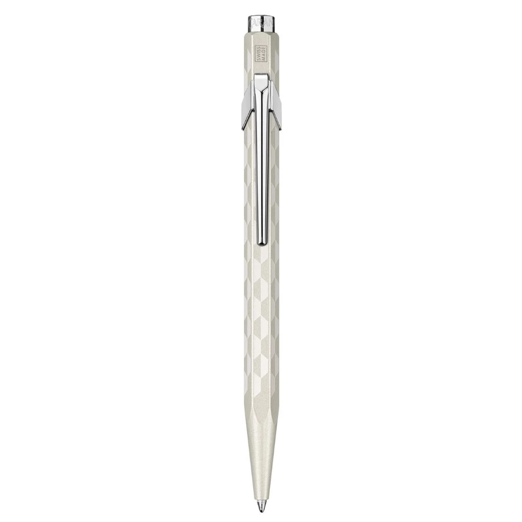Caran d'Ache 849 Kugelschreiber weiß Alpine Frost