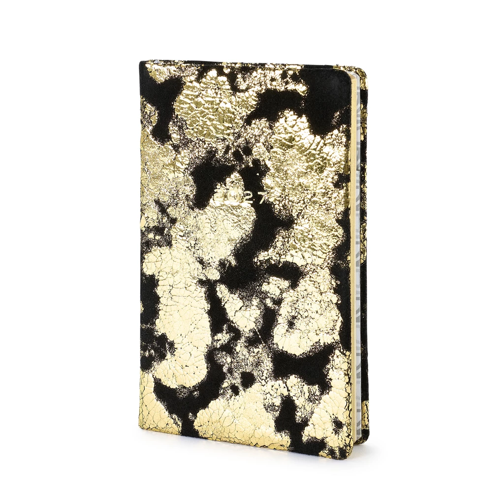 Wochenkalender 8-Days-a-Week 2027 1 Woche 2 Seiten Black Gold