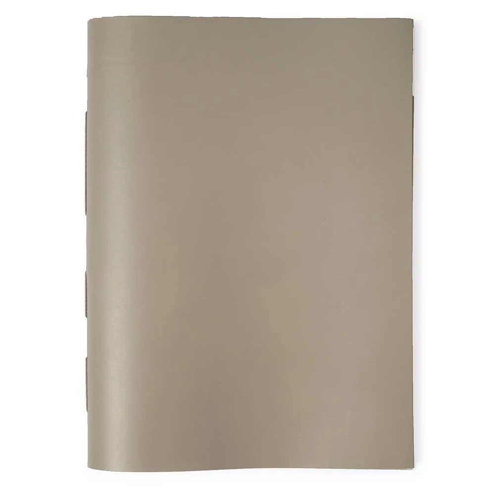 Gästebuch mit Band Leder Taupe