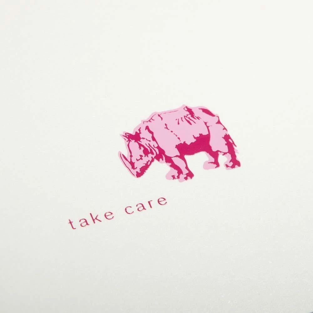 Grußkarte Nashorn Take Care