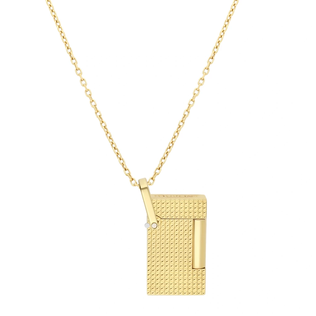 S.T. Dupont Halskette Feuerzeug Gold