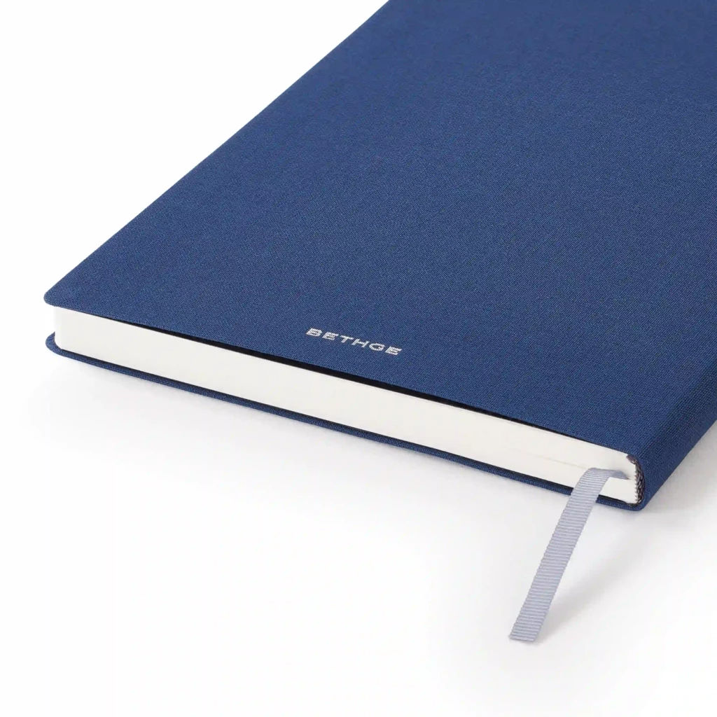 Leinen Notizbuch A5 liniert Navy