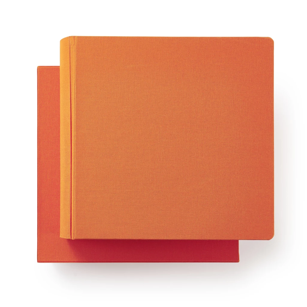 Fotoalbum 120 Seiten Leinen Orange