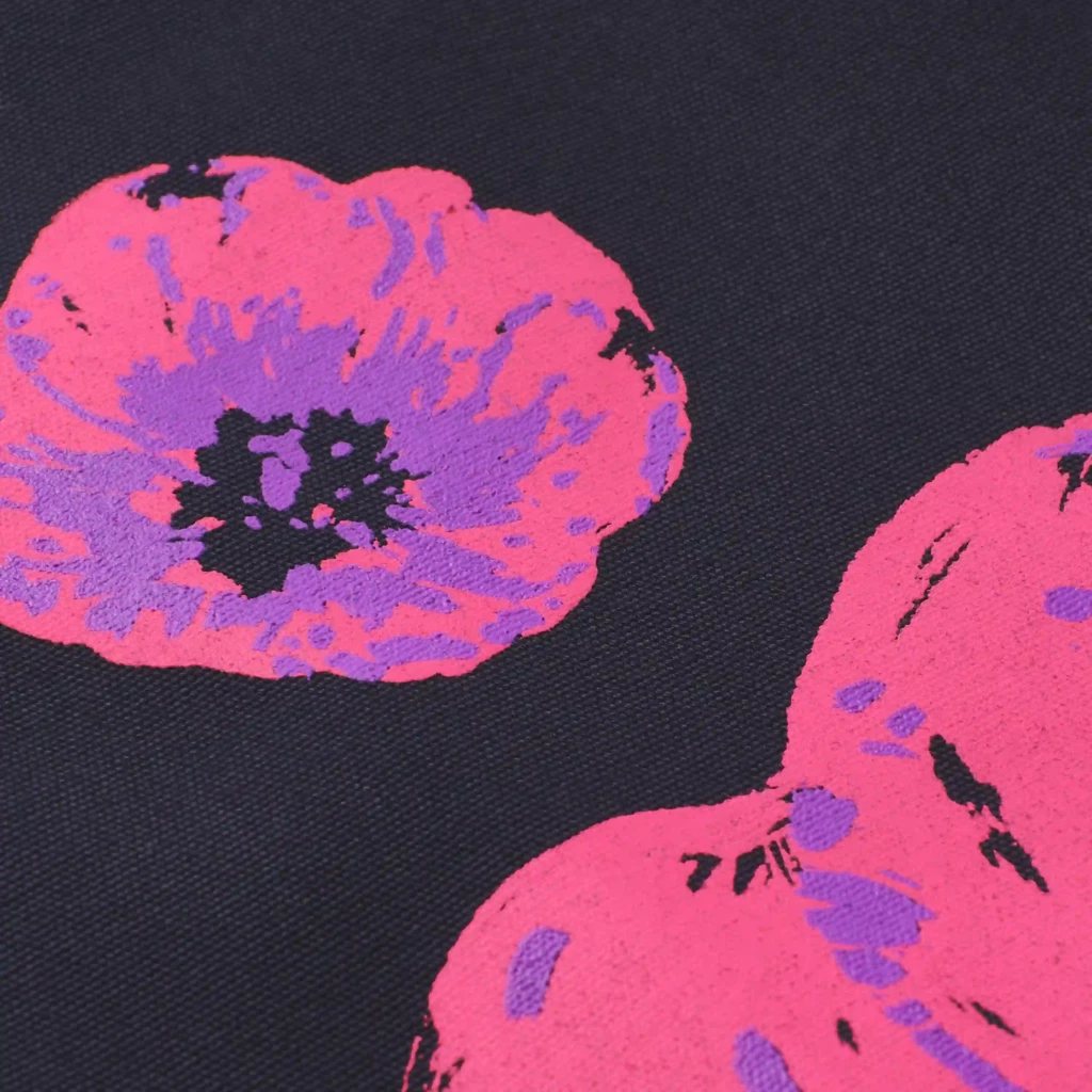 Shopper Canvas Mohnblume Blau