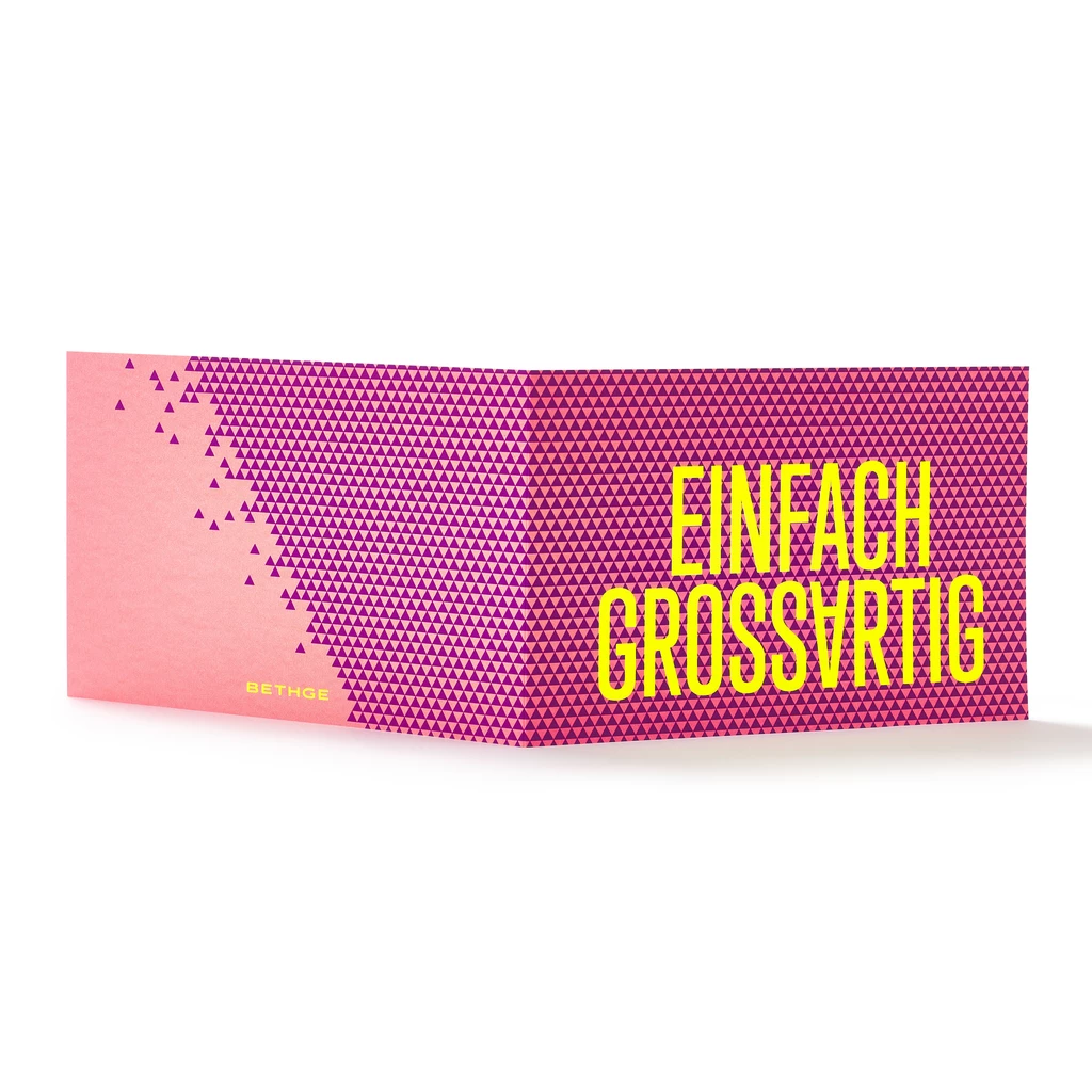 Grußkarte "Einfach grossartig" Prisma