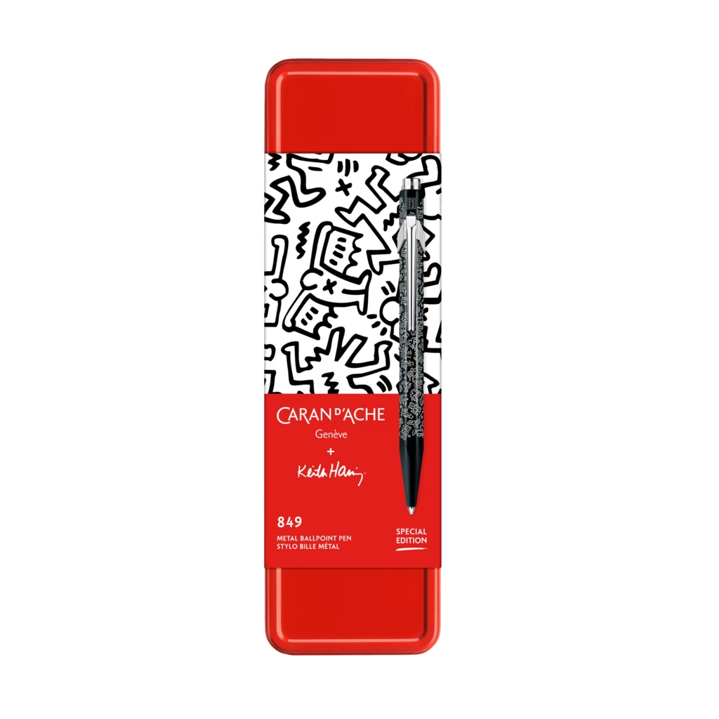 Caran d'Ache Kugelschreiber 849 Keith Haring Schwarz