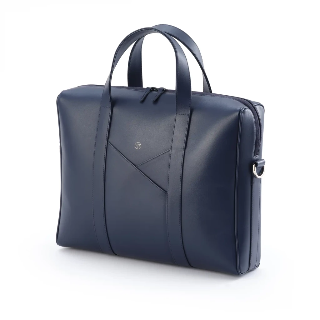 Laptoptasche Midnight Leder Blue