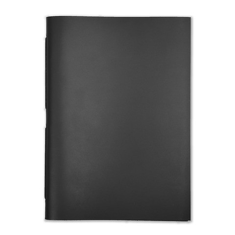 Gästebuch Leder A4 schwarz, 48 Blatt