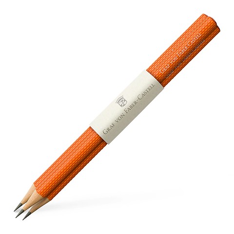 Graf von Faber-Castell Bleistift-Set Guilloche orange