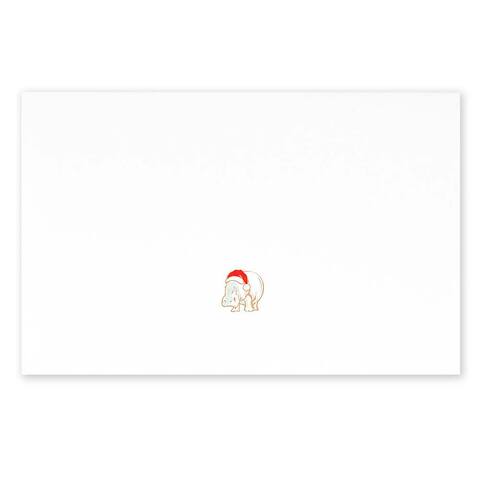 Weihnachtskarte Christmas Hippo Diplomat