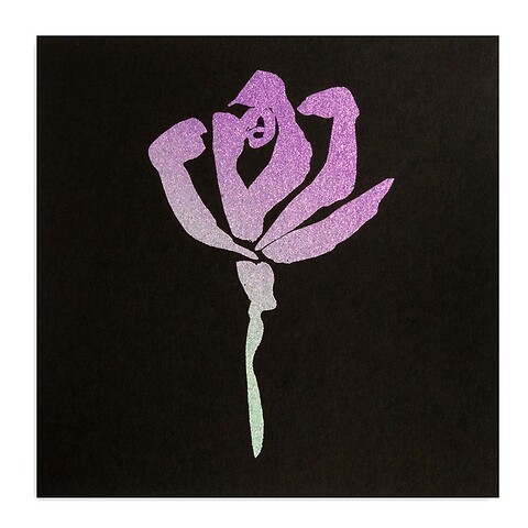 Grußkarte Rose Noir