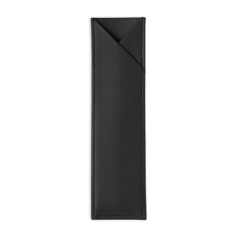 Treuleben Stifteetui 1er Leder , 4x15 cm; schwarz/nero