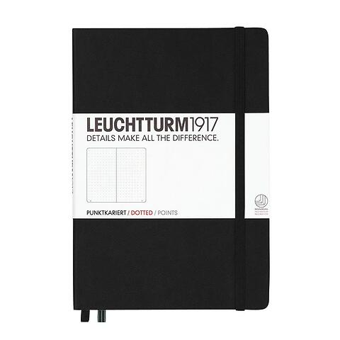 LEUCHTTURM1917 Notizbuch A5 Medium Hardcover dots schwarz