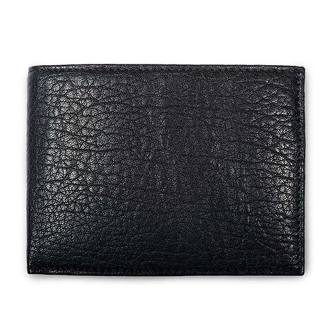 Portemonnaie Leder Granbury quer 11,5x9,5 cm schwarz