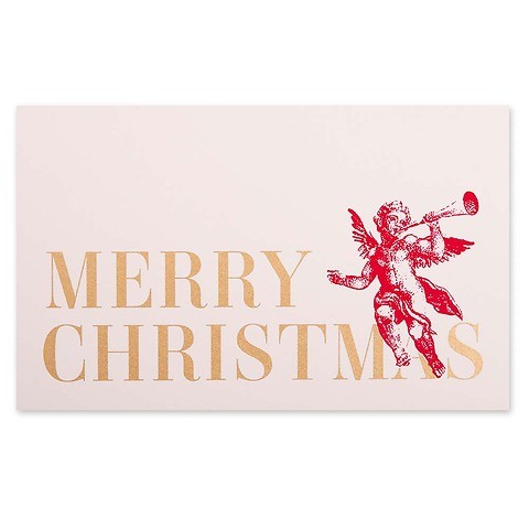 Weihnachtskarte 3 Engel „Merry Christmas“ Mini