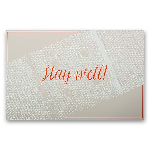 Grußkarte „Stay well!“ Pure sand