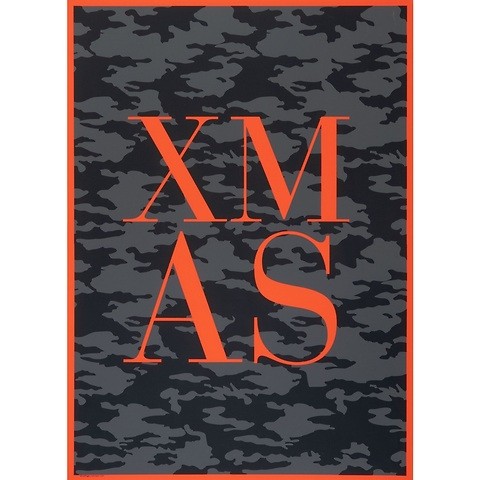 Geschenkpapier Camouflage XMAS 50 x 70 cm, 3 Bögen
