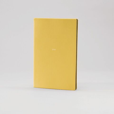 Treuleben Fifty-Two Kalender M 2022 Leder, gelb/mustard